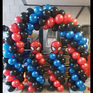 Ballonnenboog met 2 ballonpilaren Ballonnenboog met 2 ballonpilaren