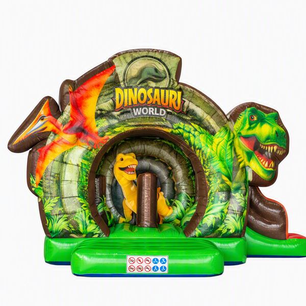 Bouncedome Jurassic World met glijbaan Bouncedome Jurassic World met glijbaan