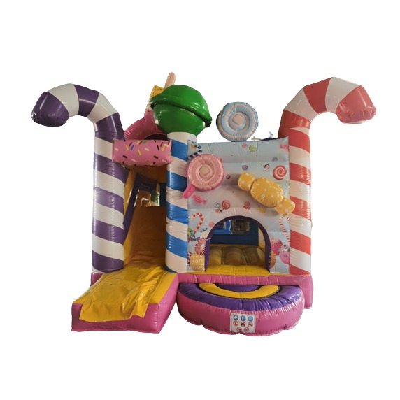 Springkussen Candy met glijbaan